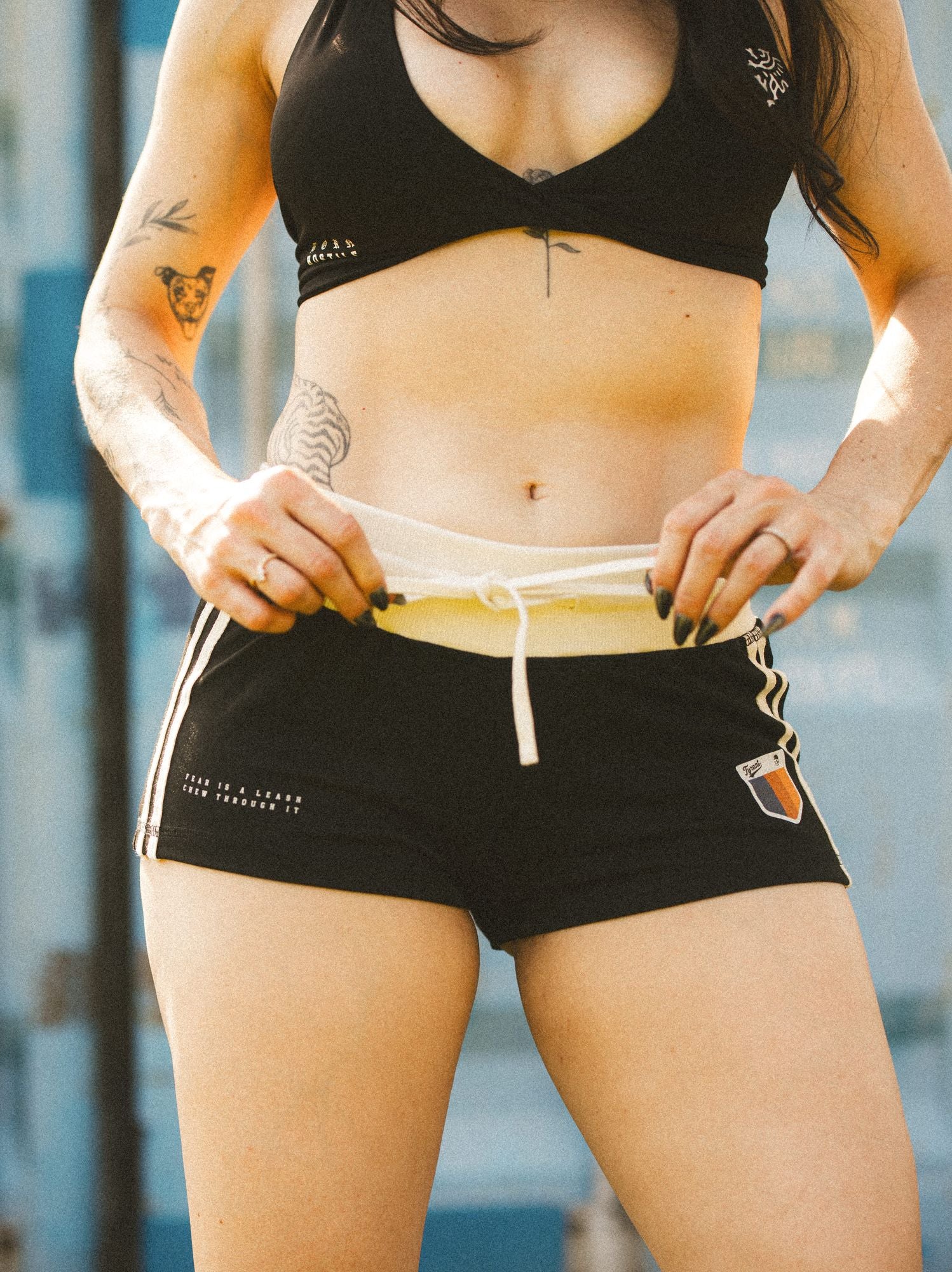 Fear is a Leash Track Shorts