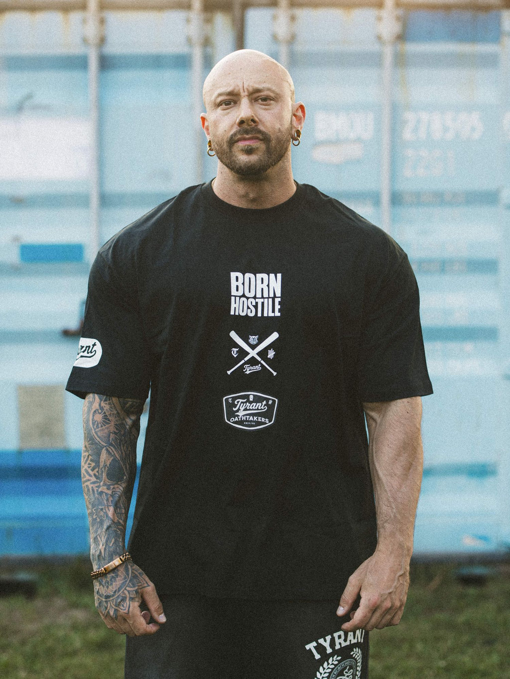 Born Hostile Drop Shoulder Tee