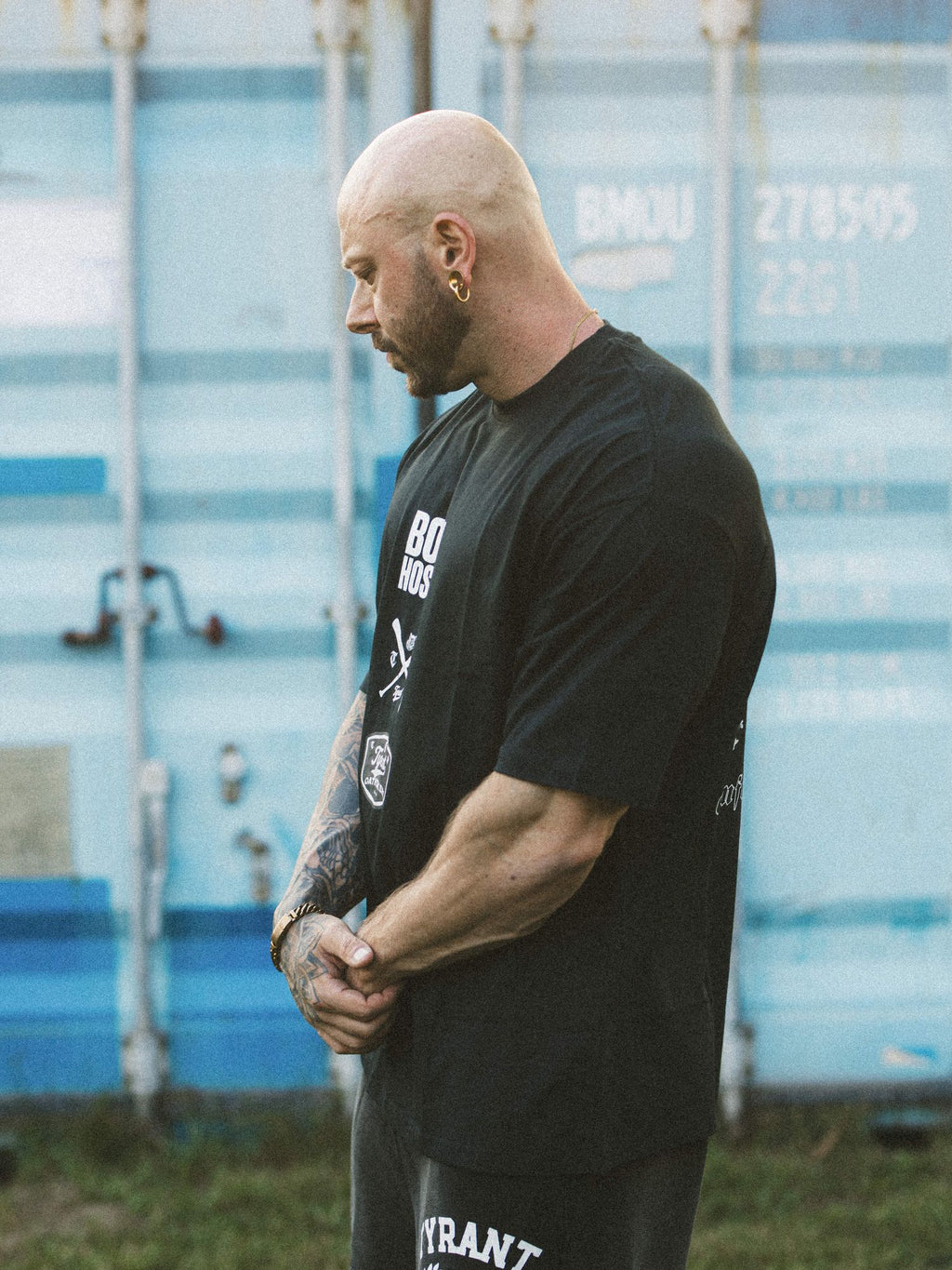 Born Hostile Drop Shoulder Tee