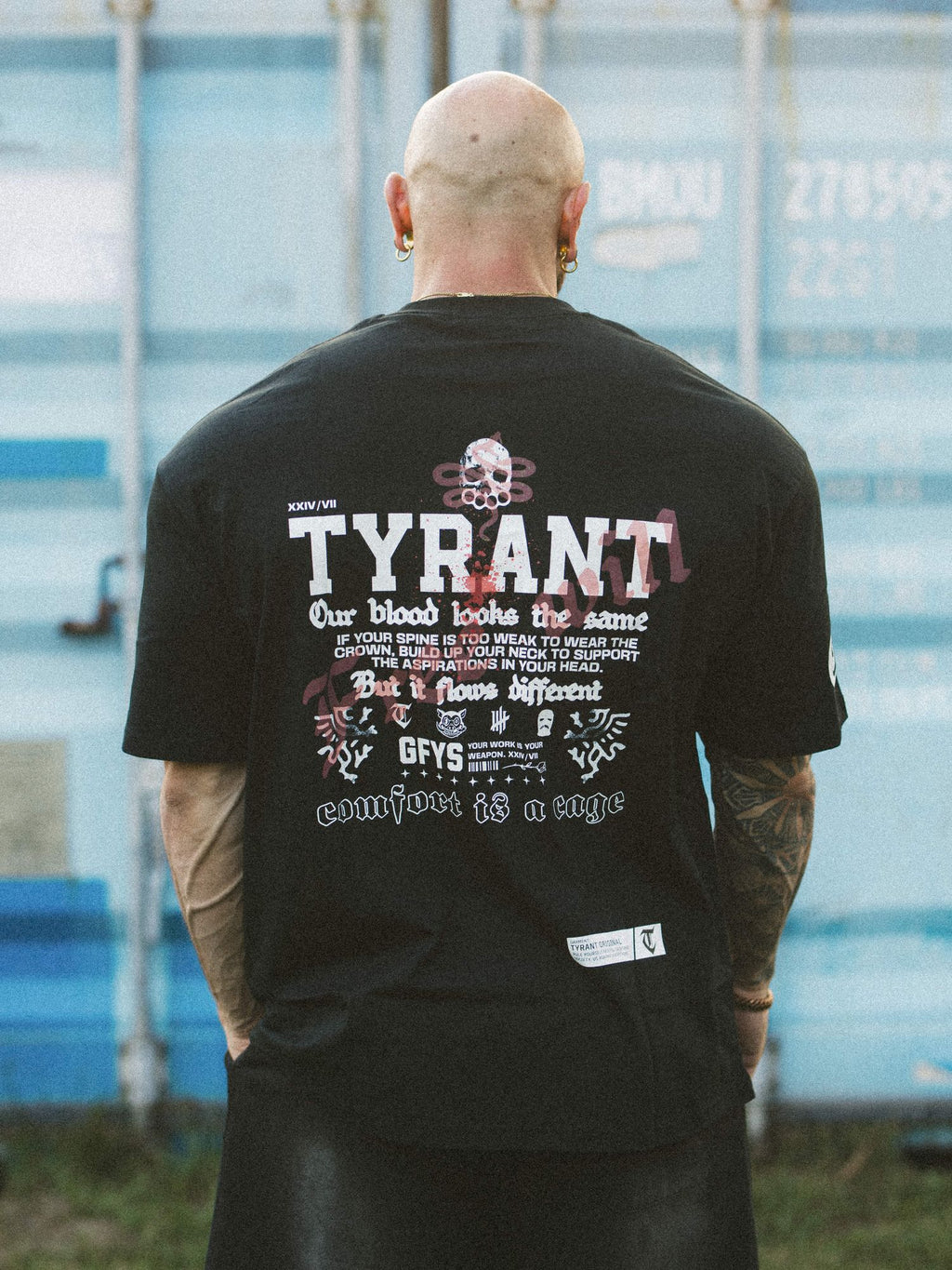 Born Hostile Drop Shoulder Tee