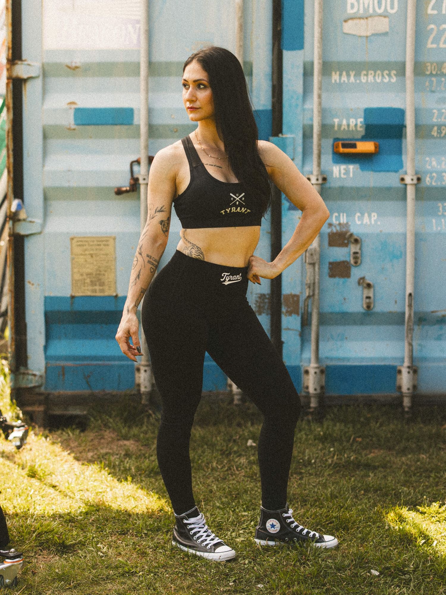 Born Hostile Cropped Sports Bra