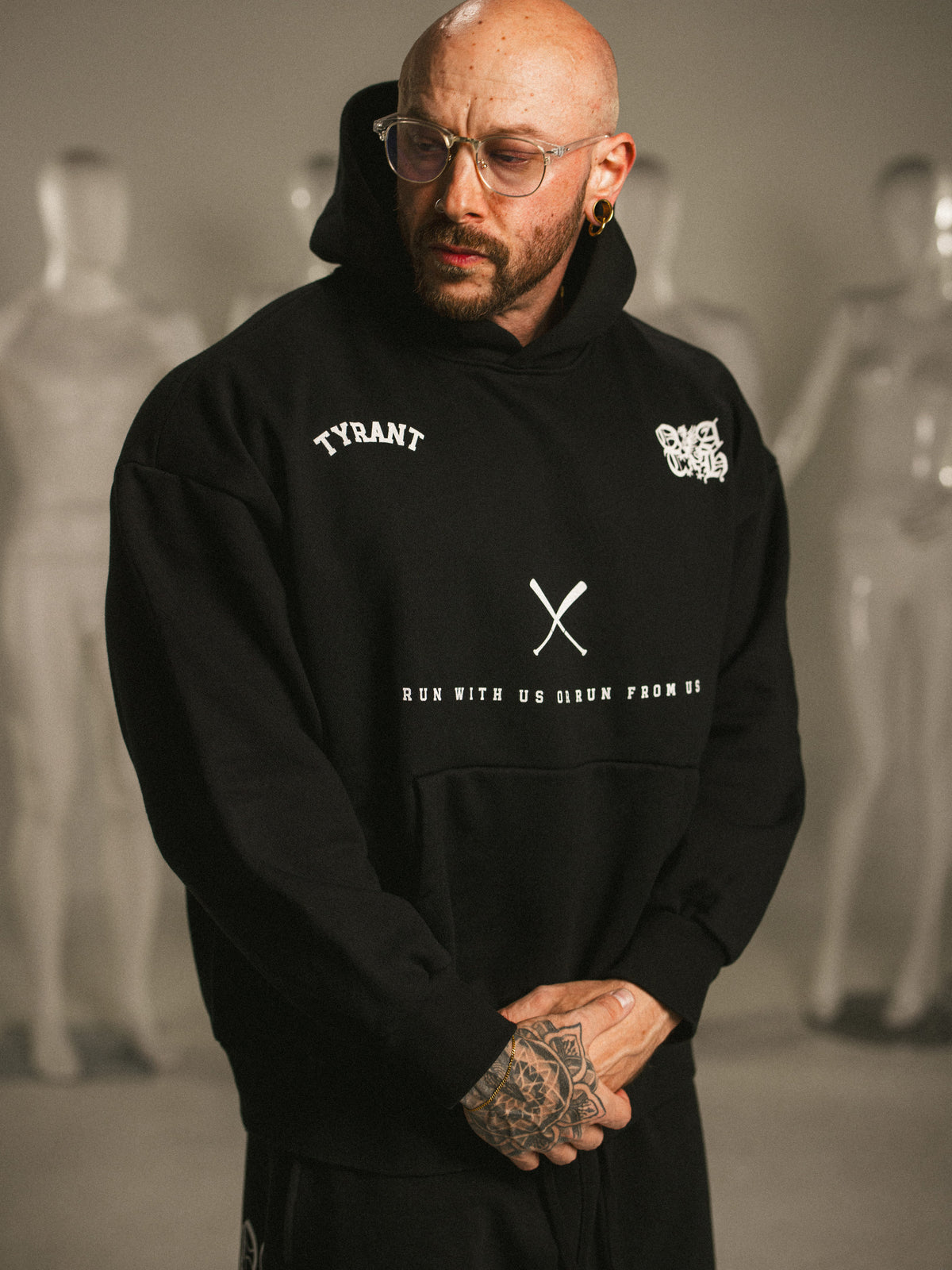 Run From Us Super-heavyweight Hoodie