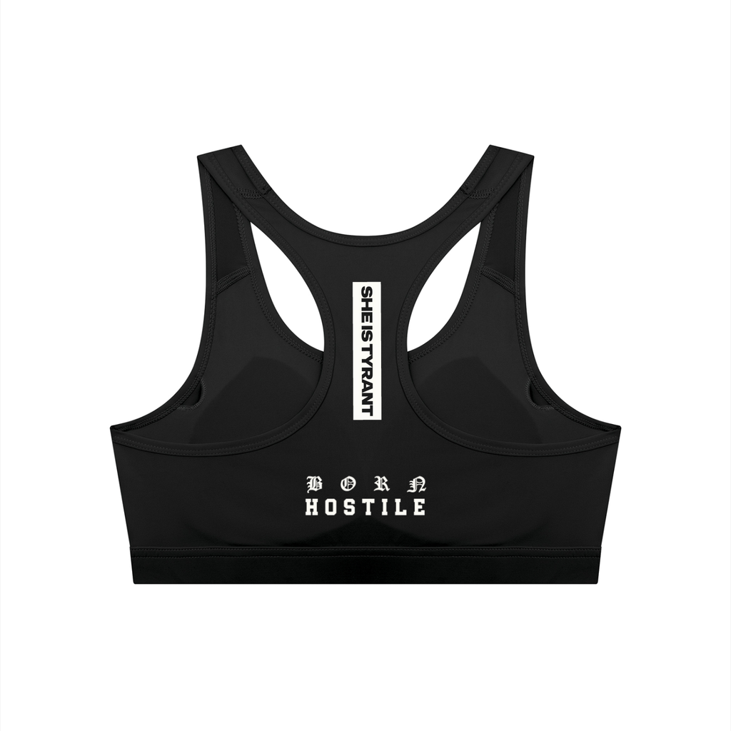 Born Hostile Cropped Sports Bra
