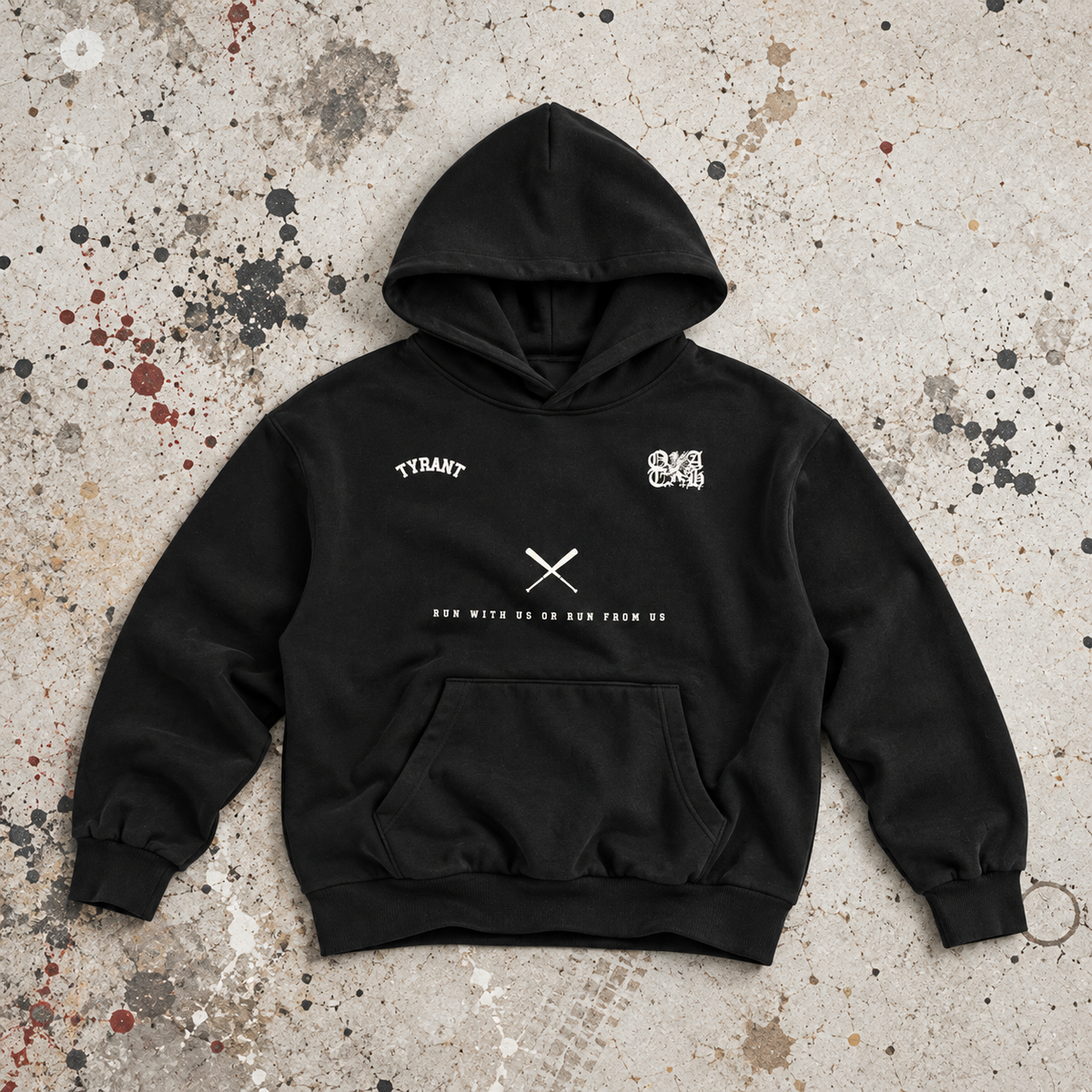 Run From Us Super-heavyweight Hoodie