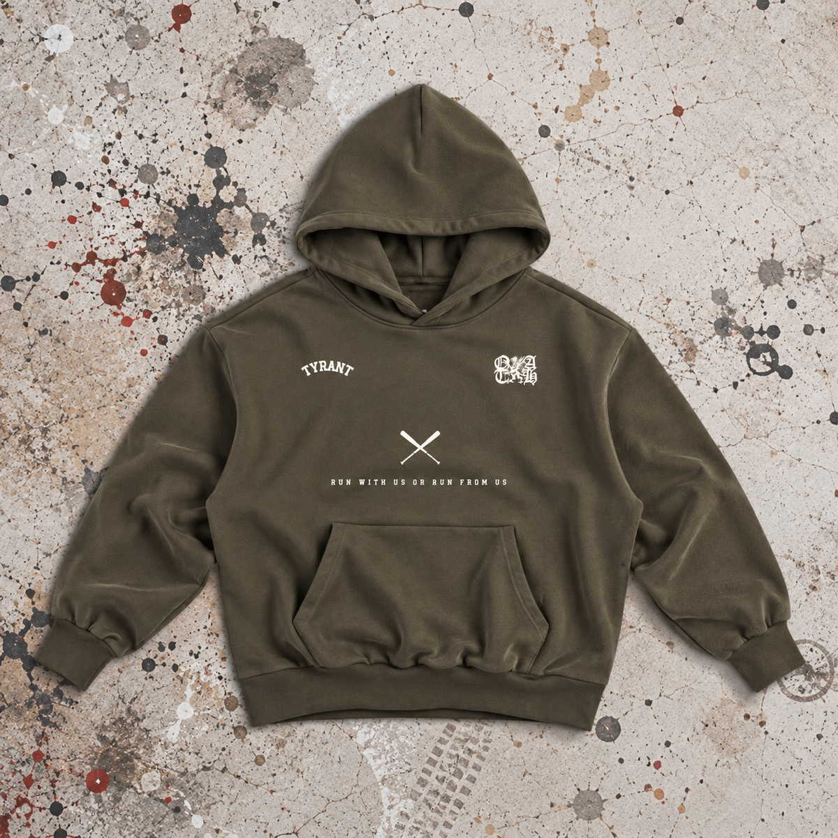 Run From Us Super-heavyweight Hoodie