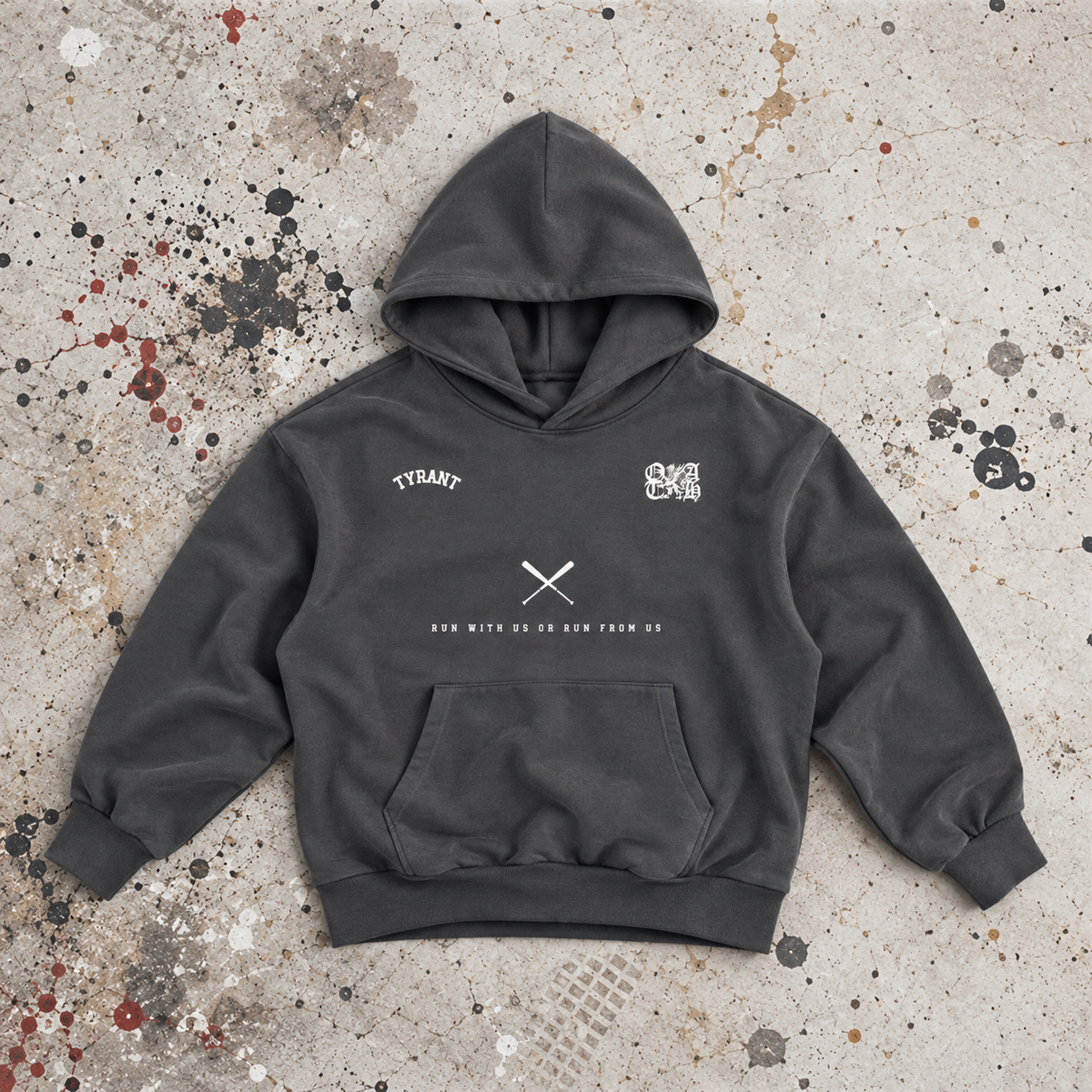 Run From Us Super-heavyweight Hoodie